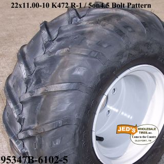 22x11 00 10 R 1 Lug Tire Rim Wheel for Grasshopper Zero Turn Riding Lawn Mower