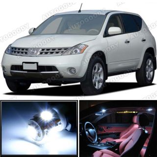 7x White LED Lights Interior Package Deal Nissan Murano