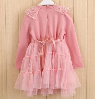 New Girls Lace Flowers Clothing Tulle Princess Tutu Dress 2 7Y Clothes AD011