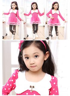Kid Girl Toddler Clothes Polka Dot Tulle Princess Party Tutu Skirt Dresses