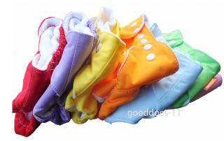 1 5pcs New One Size Adjustable Reusable Fleeces Baby Cloth Diaper Nappies Winter