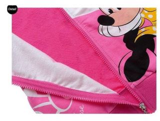 Minnie Mouse Lovely Kids Toddler Girls Zipper Hoodies Children's Hoody Coat Gift