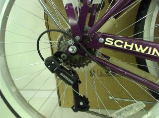 Schwinn Women's Sanctuary 7 Speed Cruiser Bicycle 26" Wheels Cream Burgundy