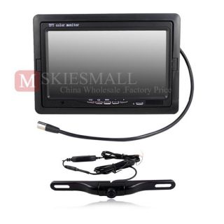 Car Rear View System Wireless Backup Camera 7 inch Color TFT LCD Car Monitor