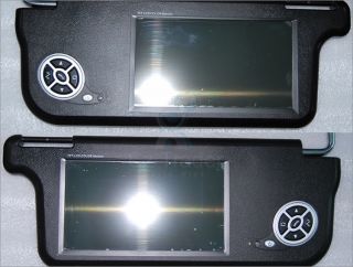 Black 9" inch Sun Visor LCD 800x480 Digital Car Monitor for DVD Player 2 Pcs