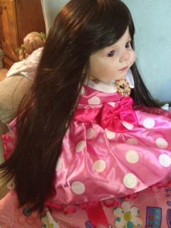 Reborn Baby Girl Toddler"Minnie Mouse" Gorgeous Designer EXTRAS Long Black Hair
