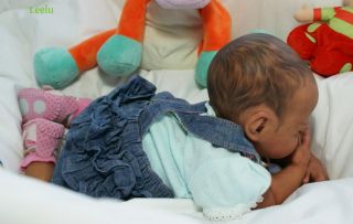 Reborn Doll Ethnic AA Baby Girl Leelu Kit Natalie Blick Sold Out by Magikgarden