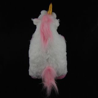New 16" inch Despicable Me Fluffy Unicorn White Soft Plush Doll Fluffy Toy Gift