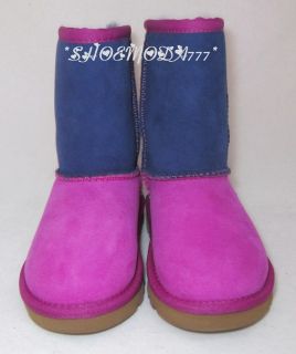 UGG Australia Classic Patchwork Sheepskin Boots Shoes Cactus Flower 8 10 UK 7 9