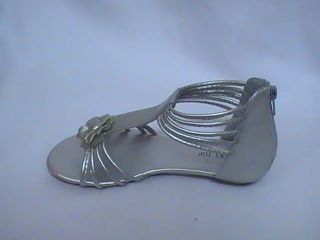 Girls Silver Gladiator Sandals South 20 Youth Sz 9