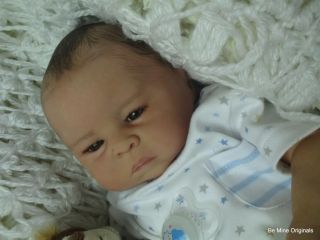 BM Originals Precious Reborn Asian Baby Boy Doll George White Limited Edition