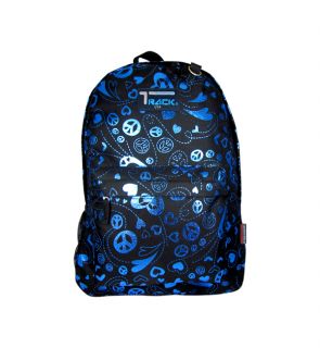 Blue Peace Signs Backpack School Pack Bag 205 Back Pack  New Print