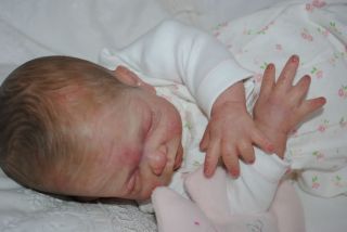 Beautiful Reborn Baby Girl from Bailee by Sherry Bowden Painted Hair 
