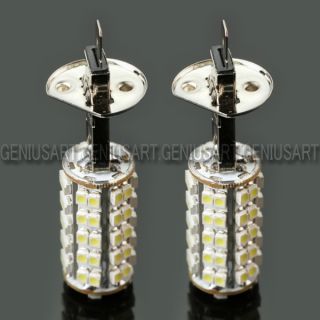 2 x Car H1 68 SMD LED Xenon White Fog Beam Driving Head Light Lamp Bulb 12V New
