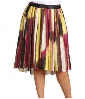 Kenneth Cole New York Women's Plus Size Electric Stripe Print Skirt Amethyst 3X