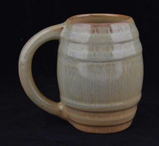 Vintage Early Beauce Ware Beauceware Red Clay Quebec Art Pottery Barrel Mug