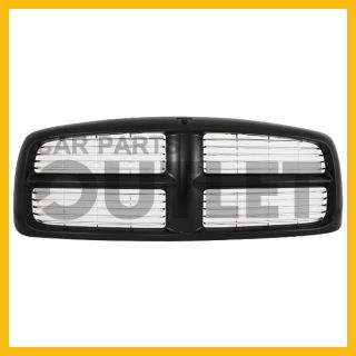 02 05 Dodge RAM 1500 Black Grille Grill Assembly w Chrome Billet Replacement
