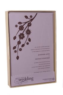 100 Wedding Bridal Shower Modern Brown Floral Invitations Printable DIY 8 x5 New