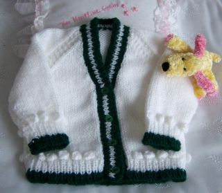 Baby Cardigans Size 0 3mths Baby Girl Boy Hand Knitted