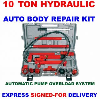 10 Ton Heavy Duty Hydraulic Power Auto Car Van Body Frame Repair Tool Kit CT0729
