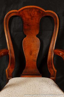 Set Queen Anne Dining Chairs Walnut Chair 10 Seats