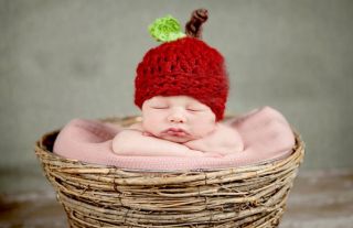 Cute Baby Infant Hat Flower Costume Photo Photography Prop 0 6 Month Newborn Red