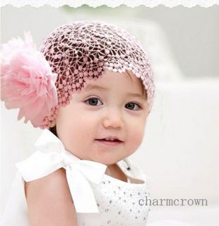 Baby Girl Infant Toddler Flower Lace Tulle Headband Headwear Hair Band C0070D