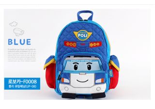 Hyundai Hmall Robocar Poli Kids Baby Toddler Backpack Korea Picnic Bag