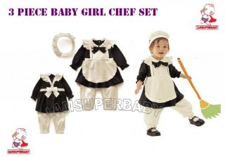 0 30M Baby Party Dress Up Costume Set Chef Kitchen Girl Santas Pilot Fireman