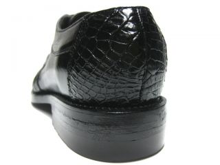 Men's Black Genuine Crocodile Alligator Skin Leather Dress Shoes Exotic Oxford