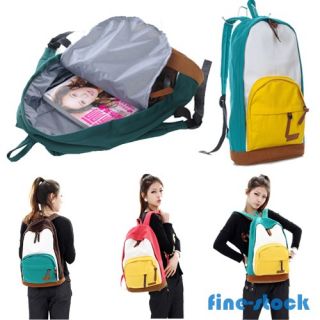 New Women's Canvas Backpack Bookbag School Rucksack Campus Vintage Bag 5 Colors