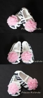 Pink Zebra Baby Shoes
