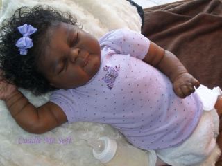 AA Ethnic Reborn Baby Girl Big Baby Girl OOAK Reborn Doll