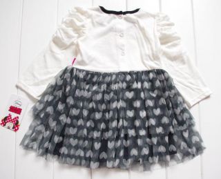 Minnie Mouse Girls Fancy Costume Party Dress Heart Tutu Outfits Shirt Ages 2 4Y