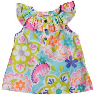 Baby Girls Flutter Sleeve Floral Top Size 12M 18M 24M 2T 3T 4T