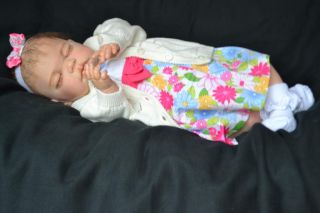 PJs ♥♥ Cutie Pie ♥♥ Molly Marie ♥♥ Sleeping Reborn Baby Girl OOAK ♥♥ Now Rose ♥♥