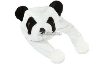 Adorable Plush Cartoon Animal Panda Bear Hat Cap Earmuff Beanie Cute Durable