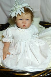Reborn Doll Fake Baby Girl Maggie Marie Faber Big 24 inch Premium Hair LPN