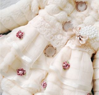 Greatgift Baby Toddler Girls Faux Fur Fleece Lined Coat Kids Winter Warm Jacket