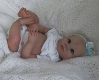 Doves Nursery Realistic Reborn Baby Girl Cradle Kit Holly by Linda Murray
