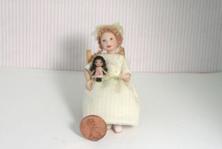 OOAK Micro Miniature Baby Doll Dollhouse Artist Handmade Liddle Kiddle Sculpt