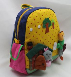 Lovely Cartoon Animal Handmade Crafting School Bag Kids Toddlers Baby Backpack