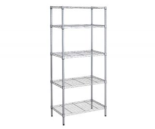 Heavy Duty Organizer Shelves Shelf Storage Rack Holder w Wheels 4 5 Tier Metal