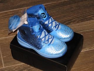 New Kid's Adidas D Rose 3 5 Basketball Shoes Blue Size 13K G66495