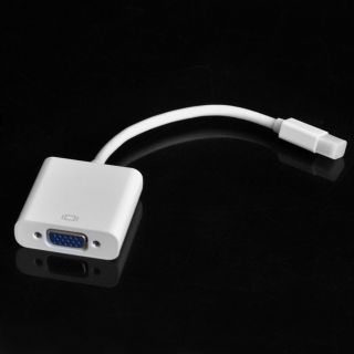 Thunderbolt Mini Display Port to VGA Cable Adapter Converter for MacBook Air Pro