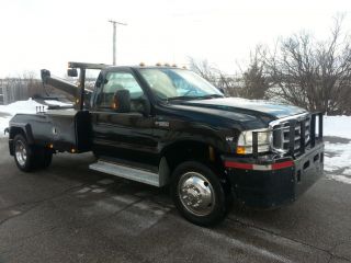 2004 F550 Superduty Vulcan Wrecker with Dollies 1 Owner Low Miles Loaded