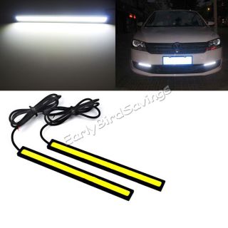 2X Super Bright COB White Car LED Lights for DRL Fog Driving Lamp Waterproof 12V