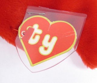 Candy Spelling's Beanie Baby Pinchers Lobster 4026 1993 1st Gen Tush Heart Tag