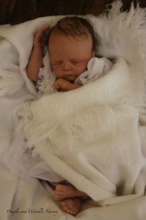 Reborn Preemie Baby Girl Corbin Lifelike Doll Art Dimples and Wrinkles 3DSKIN