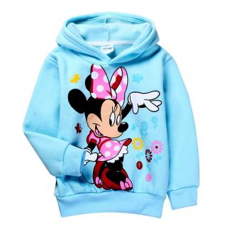 New Kids Toddler Girls Minnie Mouse Long Sleeve Thick Hoodies Coat 2 3 Years 95